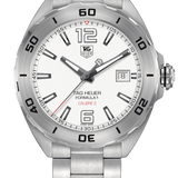 Tag Heuer Formula 1 Calibre 5 Automatic White Dial Silver Steel