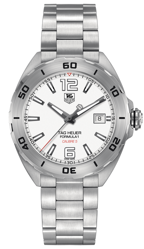 Tag Heuer Formula 1 Calibre 5 Automatic White Dial Silver Steel