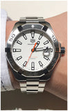 Tag Heuer Aquaracer Quartz 41mm White Dial Silver Steel Strap Watch for Men - WBD1111.BA0928