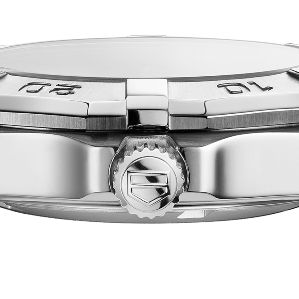 Tag Heuer Aquaracer White Mother of Pearl Dial Silver Steel Strap Watch for Women - WBD1311.BA0740