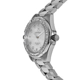 Tag Heuer Aquaracer Diamonds White Mother of Pearl Dial Silver Steel Strap Watch for Women - WBD1315.BA0740