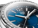 Tag Heuer Formula 1 Quartz 35mm Blue Dial with Diamonds Silver Steel Strap Watch for Women - WBJ1316.BA0666