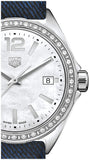 Tag Heuer Formula 1 Quartz 35mm Mother of Pearl Dial Blue Strap Watch for Women - WBJ131A.FC8251