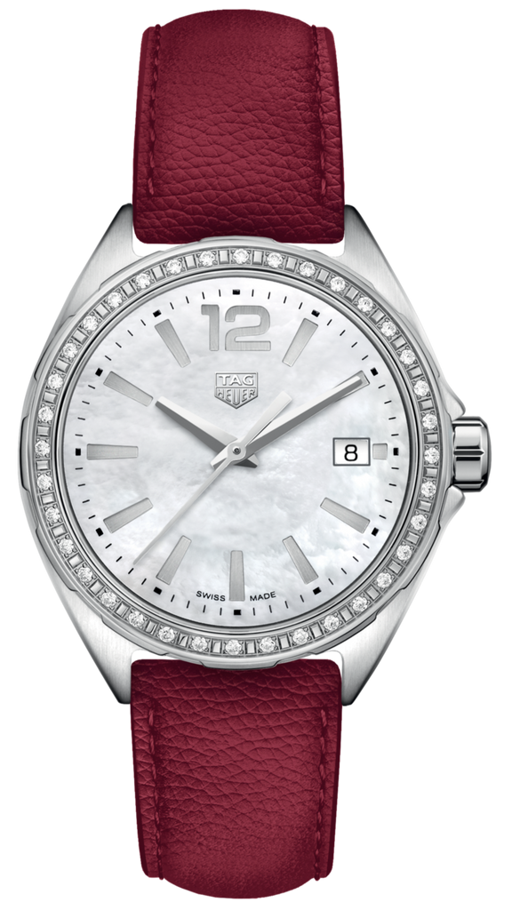 Tag Heuer Formula 1 Quartz 35mm Mother of Pearl Dial Red Leather