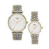 Tissot Everytime Medium White Dial Two Tone Mesh Bracelet Watch For Men - T109.410.22.031.00