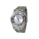 Marc Jacobs Henry Silver Skeleton Dial SIlver Stainless Steel Strap Watch for Women - MBM3262