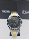 Hugo Boss Professional Black Dial Two Tone Steel Strap Watch for Men - 1513529