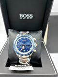 Hugo Boss Santiago Blue Dial Two Tone Steel Strap Watch for Men - 1513937