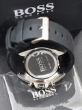 Hugo Boss Driver Black Dial Black Leather Strap Watch for Men - 1512879