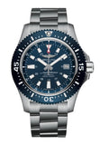 Breitling Superocean 44mm Special Blue Dial Silver Steel Strap Watch for Men - Y17393161C1A1