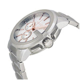 Gucci G Chrono Chronograph Silver Dial Silver Steel Strap Watch For Men - YA101201