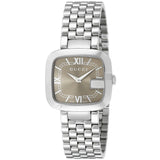 Gucci G-Gucci Brown Dial Silver Steel Strap Watch For Women - YA125413