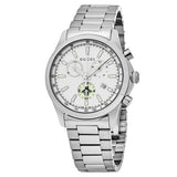 Gucci G Timeless Chronograph White Dial Silver Steel Strap Watch For Men - YA126472