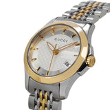 Gucci G Timeless Silver Dial Two Tone Steel Strap Watch For Women - YA126511