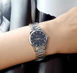Gucci G Timeless Black Dial Silver Steel Strap Watch For Women - YA126573A