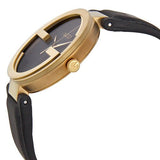 Gucci Interlocking Special Edition Grammy Black Dial Black Leather Strap Watch For Men - YA133208