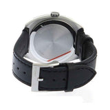 Gucci GG2570 Black Dial Black Leather Strap Watch For Men - YA142307