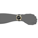 Gucci GG2570 Black Dial Black Leather Strap Watch For Men - YA142310