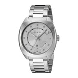 Gucci GG2570 Diamonds White Dial Silver Steel Strap Watch For Women - YA142403