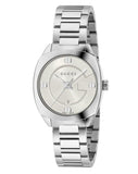 Gucci GG2570 White Dial Silver Steel Strap Watch For Women - YA142502