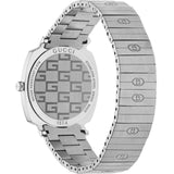 Gucci Grip Quartz Silver Dial Silver Steel Strap Watch For Women - YA157401