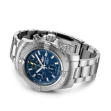 Breitling Avenger Chronograph 45mm Blue Dial Silver Steel Strap Watch for Men - A13317101C1A1