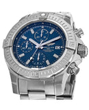 Breitling Avenger Chronograph 45mm Blue Dial Silver Steel Strap Watch for Men - A13317101C1A1