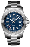 Breitling Avenger Automatic 43mm Blue Dial Silver Steel Strap Watch for Men - A17318101C1A1