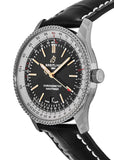 Breitling Navitimer 1 Automatic 41mm Black Dial Black Leather Strap Mens Watch - A17326211B1P1