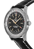 Breitling Navitimer 1 Automatic 41mm Black Dial Black Leather Strap Mens Watch - A17326211B1P2