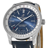 Breitling Navitimer 1 Automatic 41mm Blue Dial Blue Leather Strap Mens Watch - A17326211C1P4