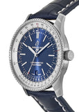 Breitling Navitimer 1 Automatic 41mm Blue Dial Blue Leather Strap Mens Watch - A17326211C1P4