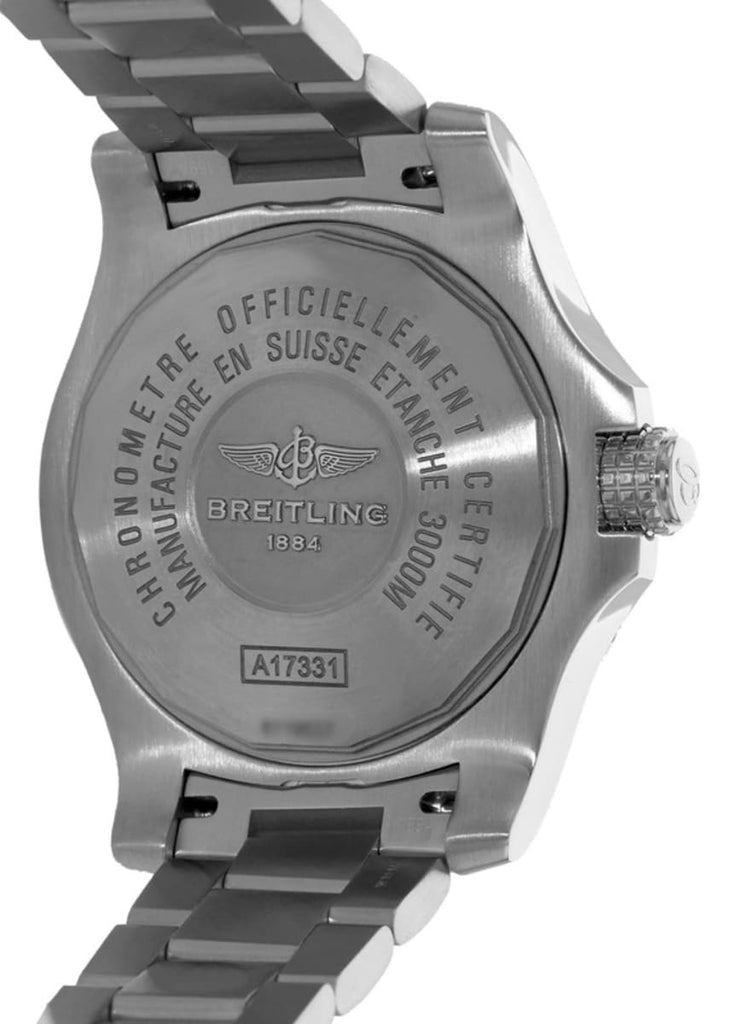 Breitling Avenger II Seawolf 45mm Grey Dial Silver Steel Strap Mens Watch - A1733110/F563