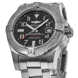 Breitling Avenger II Seawolf 45mm Grey Dial Silver Steel Strap Mens Watch - A1733110/F563