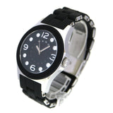 Marc Jacobs Pelly Black Dial Black Plastic Steel Strap Watch for Women - MBM2544