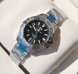 Tag Heuer Aquaracer Black Dial Silver Steel Strap Watch for Women - WBD1310.BA0740