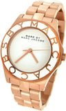 Marc Jacobs Blade White Dial Gold Stianless Steel Strap Watch for Women - MBM3075