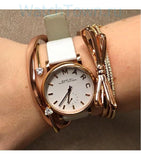 Marc Jacobs Baker White Dial White Leather Strap Watch for Women - MBM1283