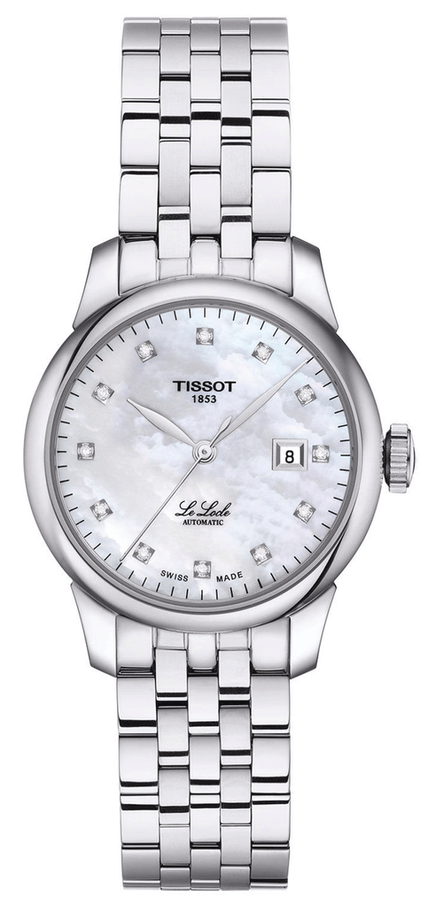 Tissot Le Locle Automatic Diamond Mother of Pearl Dial Silver