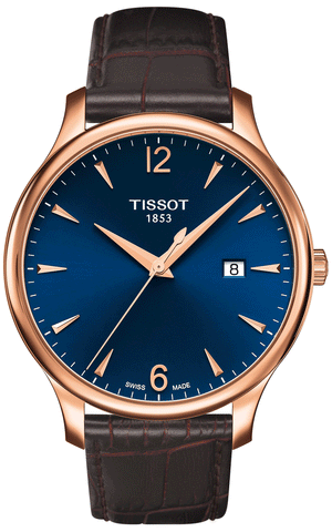 Tissot T Classic Tradition Blue Dial Watch For Men - T063.610.36.047.00