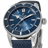 Breitling Superocean Heritage II B20 44mm Blue Dial Blue Rubber Strap Mens Watch - AB2030161C1S1