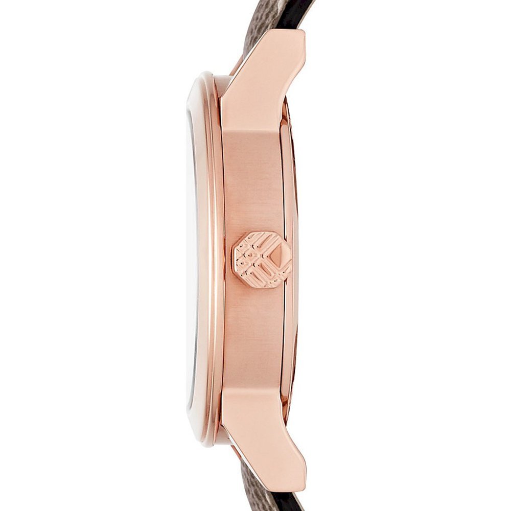 Burberry The City Pink Dial Leather Strap Watch for Women - BU9236