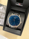 Tissot Everytime Gent Blue Dial Black Leather Strap Watch for Men - T143.410.16.041.00