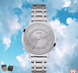 Guess Montauk Silver Dial Stainless Steel Watch For Women - W0933L1