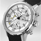 IWC Aquatimer Chronograph White Dial Black Rubber Strap Watch for Men - IW376801