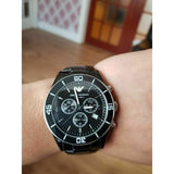 Emporio Armani Black Ceramic Chronograph Black Dial Watch For Men - AR1421