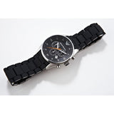 Emporio Armani Sportivo Chronograph Black Dial Black Strap Watch For Men - AR5858