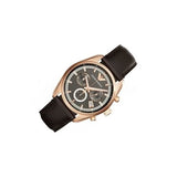 Emporio Armani Chronograph Gray Dial Brown Leather Strap Watch For Men - AR6043