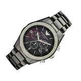 Emporio Armani Ceramica Black Dial Black Ceramic Strap Watch For Men - AR1455