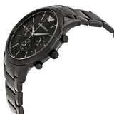 Emporio Armani Dress Chronograph Quartz Black Dial Black Stainless Steel Strap Watch For Men - AR2485